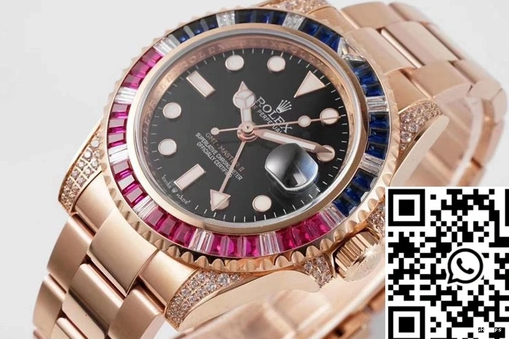 116759 Gold ROF Rolex II Rose GMT Factory SAru Master 0101